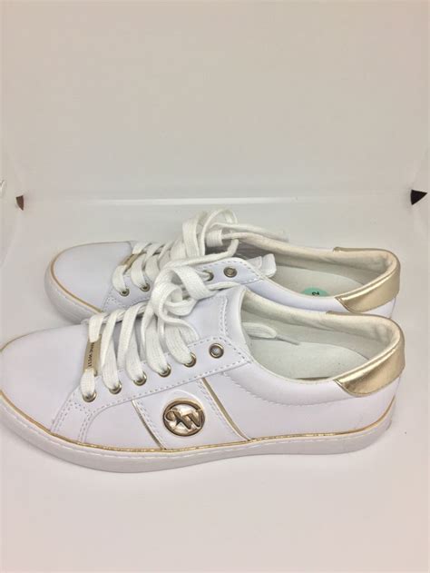 michael kors tenis mujer blancos|Michael Kors denim sneakers.